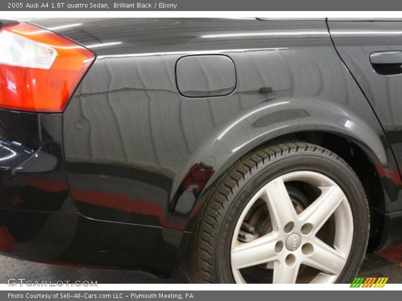 Brilliant Black / Ebony 2005 Audi A4 1.8T quattro Sedan