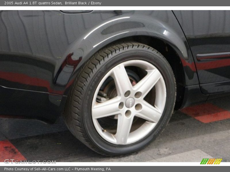 Brilliant Black / Ebony 2005 Audi A4 1.8T quattro Sedan