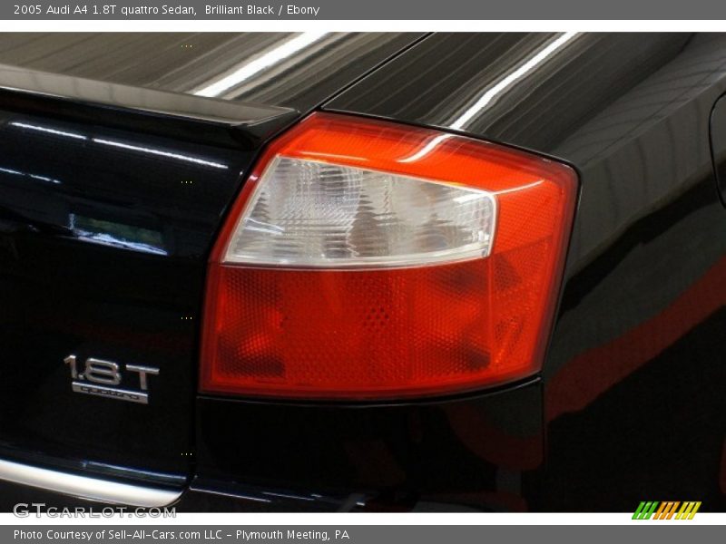 Brilliant Black / Ebony 2005 Audi A4 1.8T quattro Sedan