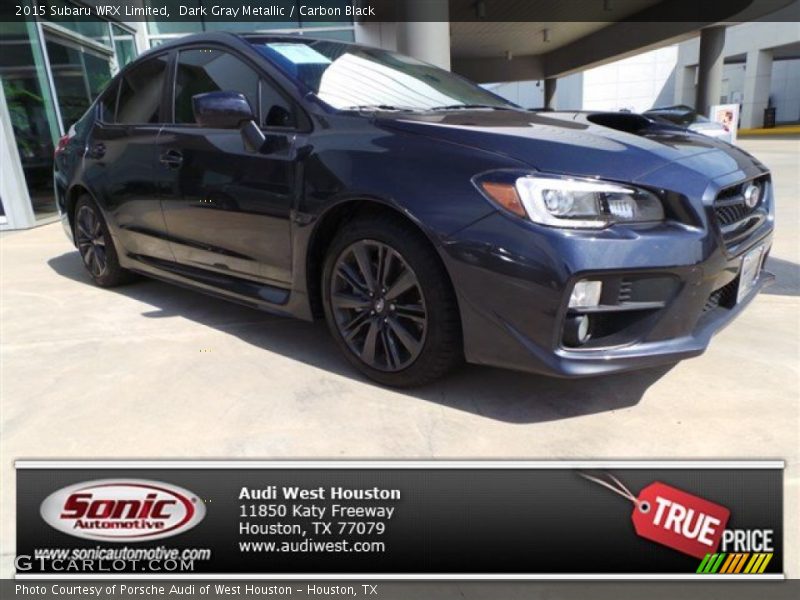 Dark Gray Metallic / Carbon Black 2015 Subaru WRX Limited