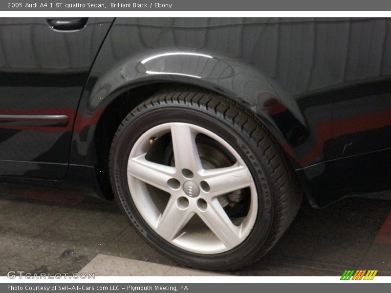Brilliant Black / Ebony 2005 Audi A4 1.8T quattro Sedan