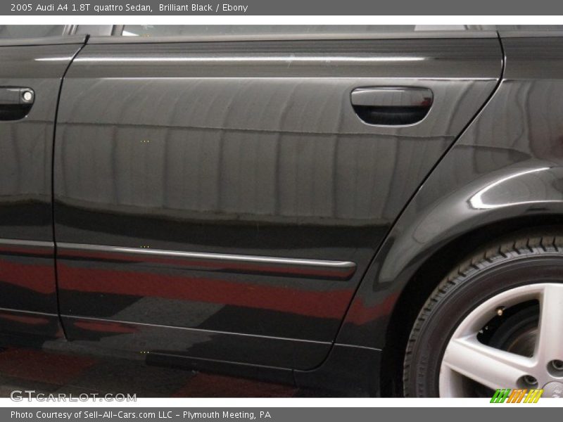 Brilliant Black / Ebony 2005 Audi A4 1.8T quattro Sedan