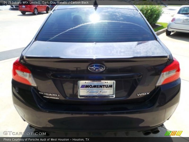 Dark Gray Metallic / Carbon Black 2015 Subaru WRX Limited