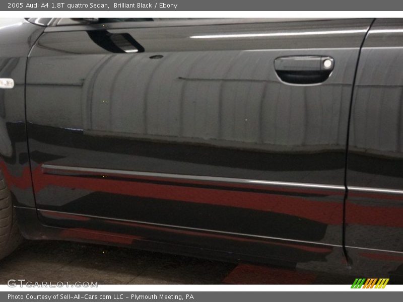 Brilliant Black / Ebony 2005 Audi A4 1.8T quattro Sedan