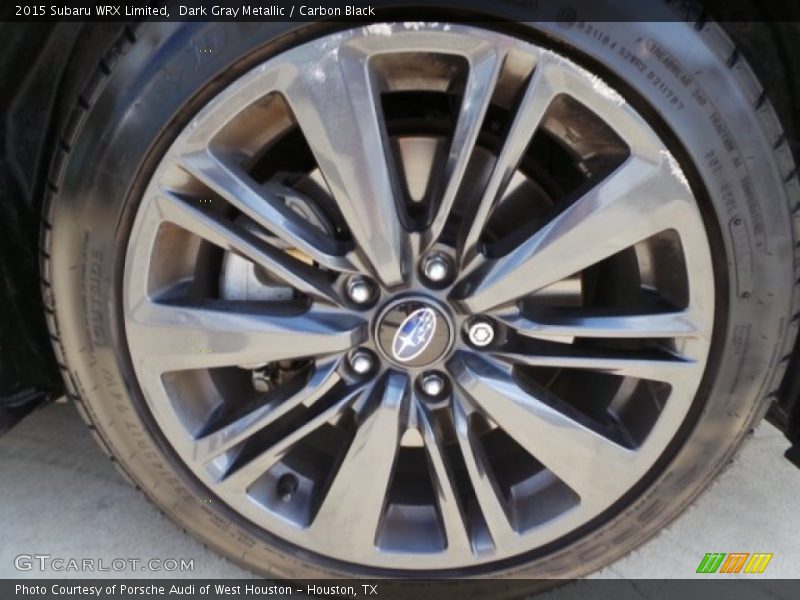 Dark Gray Metallic / Carbon Black 2015 Subaru WRX Limited