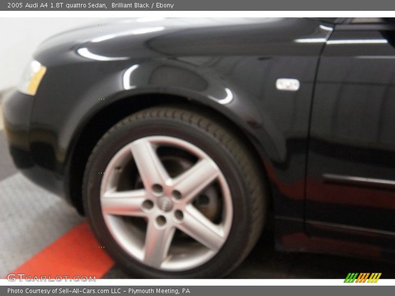 Brilliant Black / Ebony 2005 Audi A4 1.8T quattro Sedan