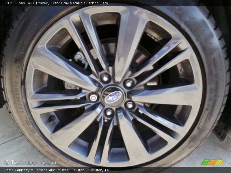 Dark Gray Metallic / Carbon Black 2015 Subaru WRX Limited