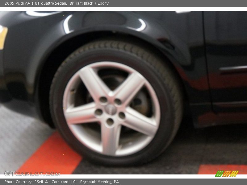 Brilliant Black / Ebony 2005 Audi A4 1.8T quattro Sedan