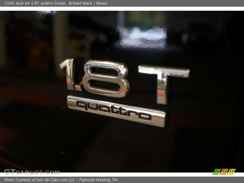 Brilliant Black / Ebony 2005 Audi A4 1.8T quattro Sedan