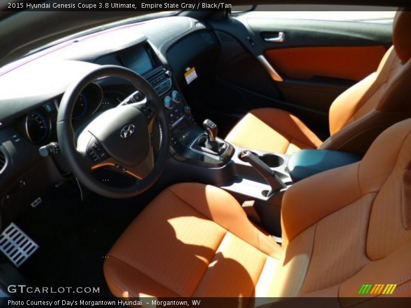 Black/Tan Interior - 2015 Genesis Coupe 3.8 Ultimate 