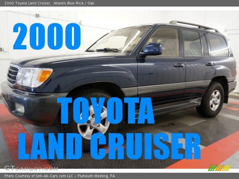 Atlantis Blue Mica / Oak 2000 Toyota Land Cruiser