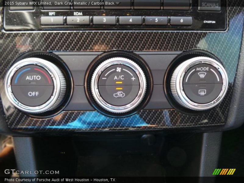 Controls of 2015 WRX Limited