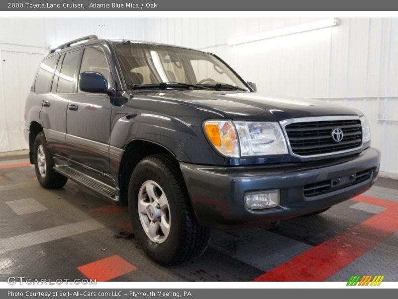 Atlantis Blue Mica / Oak 2000 Toyota Land Cruiser