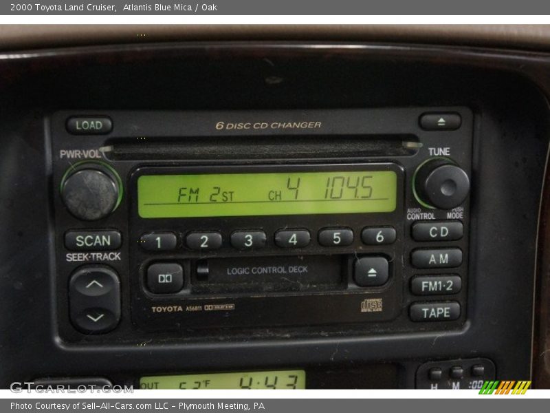 Atlantis Blue Mica / Oak 2000 Toyota Land Cruiser