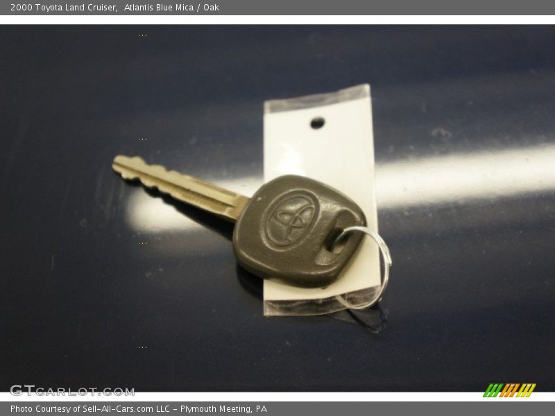 Atlantis Blue Mica / Oak 2000 Toyota Land Cruiser