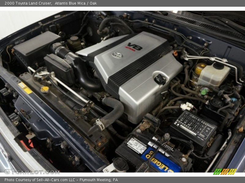 Atlantis Blue Mica / Oak 2000 Toyota Land Cruiser