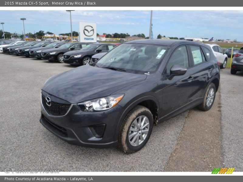 Meteor Gray Mica / Black 2015 Mazda CX-5 Sport