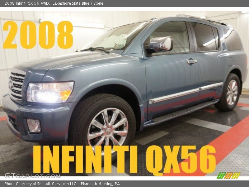 Lakeshore Slate Blue / Stone 2008 Infiniti QX 56 4WD