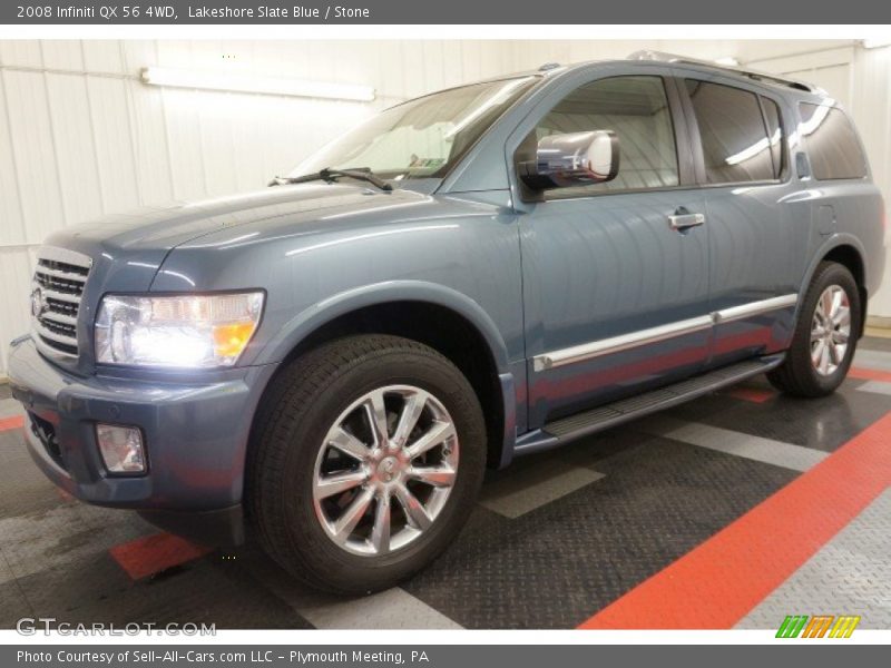Lakeshore Slate Blue / Stone 2008 Infiniti QX 56 4WD