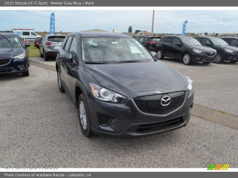 Meteor Gray Mica / Black 2015 Mazda CX-5 Sport