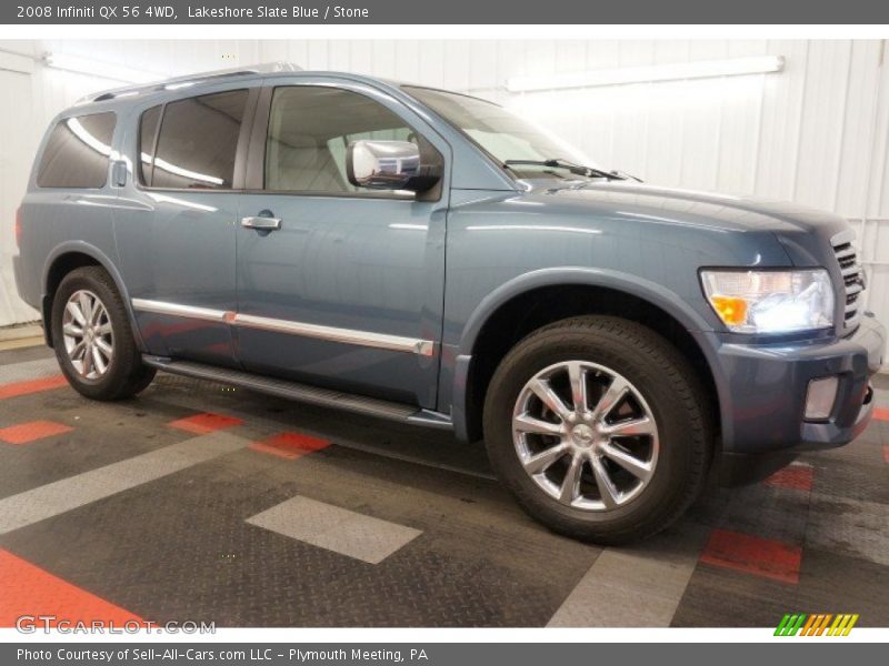 Lakeshore Slate Blue / Stone 2008 Infiniti QX 56 4WD