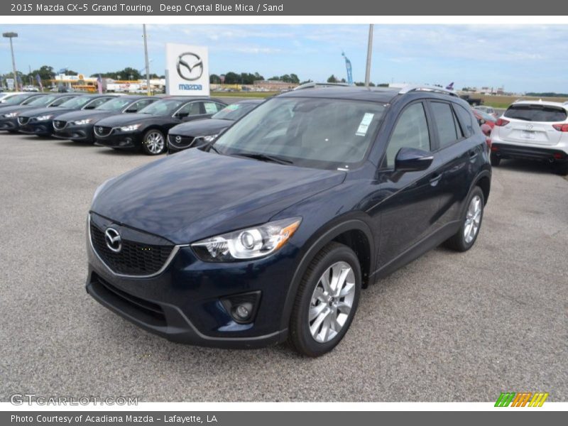 Deep Crystal Blue Mica / Sand 2015 Mazda CX-5 Grand Touring