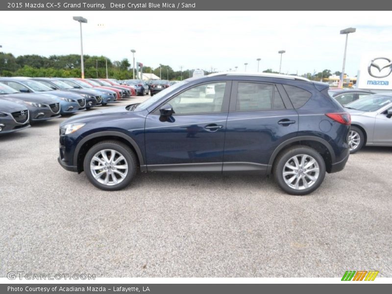 Deep Crystal Blue Mica / Sand 2015 Mazda CX-5 Grand Touring