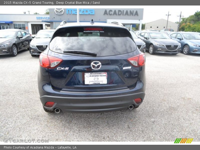 Deep Crystal Blue Mica / Sand 2015 Mazda CX-5 Grand Touring