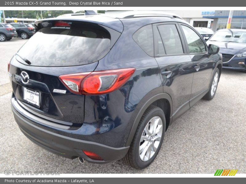 Deep Crystal Blue Mica / Sand 2015 Mazda CX-5 Grand Touring