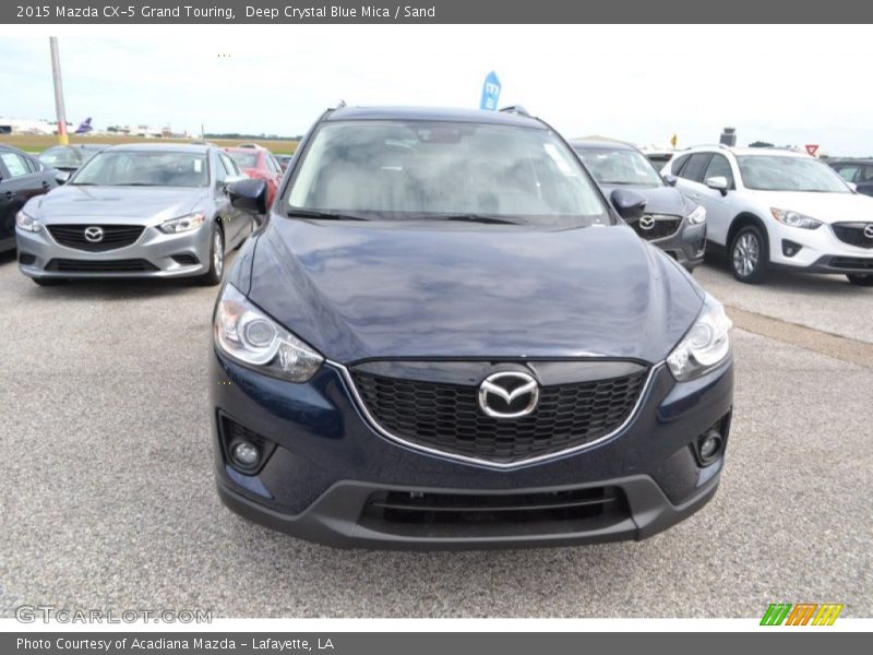 Deep Crystal Blue Mica / Sand 2015 Mazda CX-5 Grand Touring