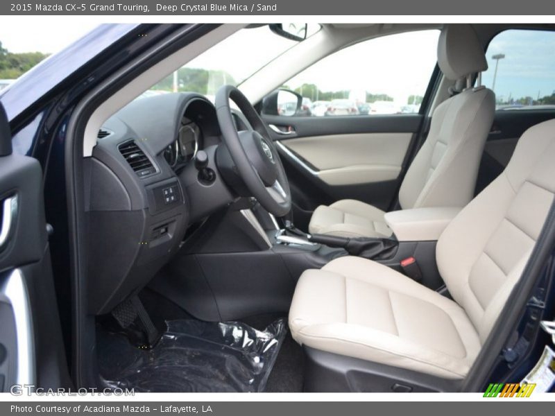 Deep Crystal Blue Mica / Sand 2015 Mazda CX-5 Grand Touring