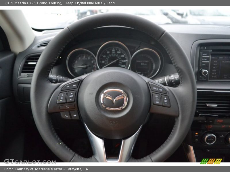 Deep Crystal Blue Mica / Sand 2015 Mazda CX-5 Grand Touring