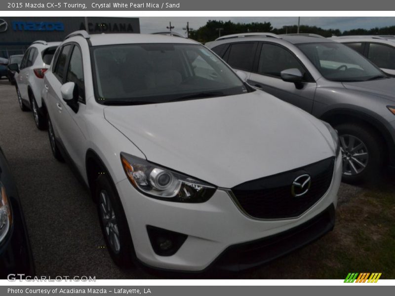 Crystal White Pearl Mica / Sand 2015 Mazda CX-5 Touring