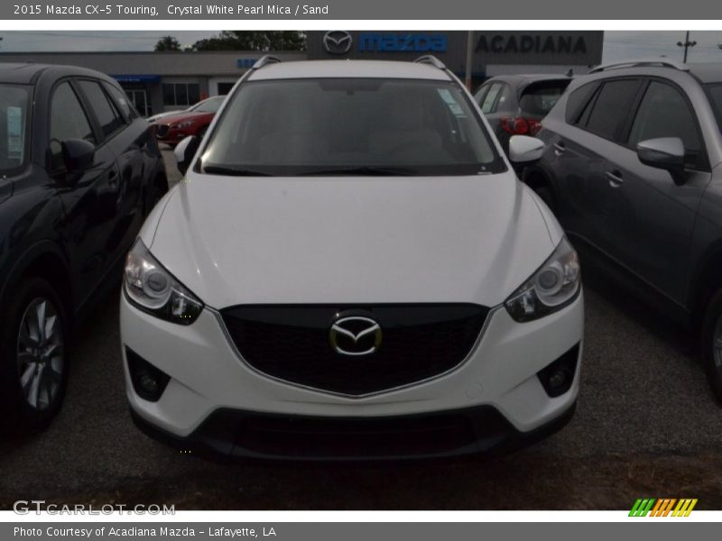 Crystal White Pearl Mica / Sand 2015 Mazda CX-5 Touring