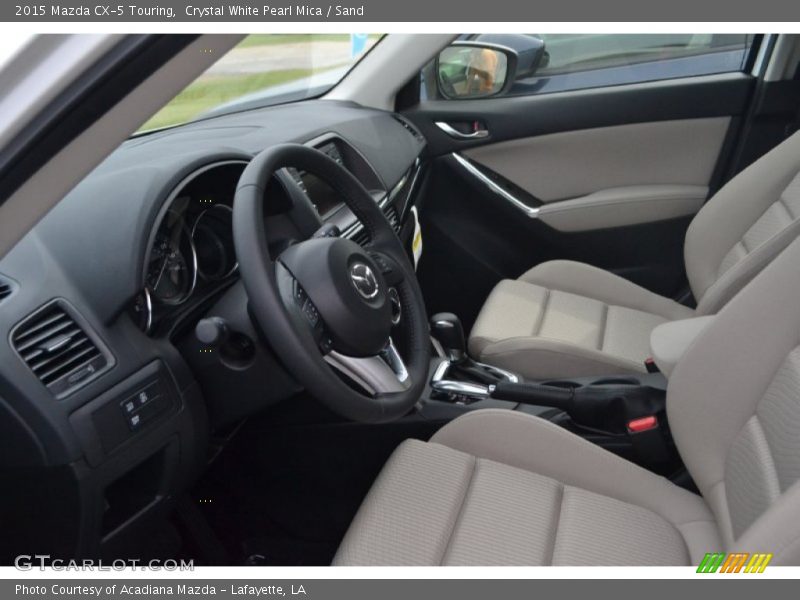 Crystal White Pearl Mica / Sand 2015 Mazda CX-5 Touring