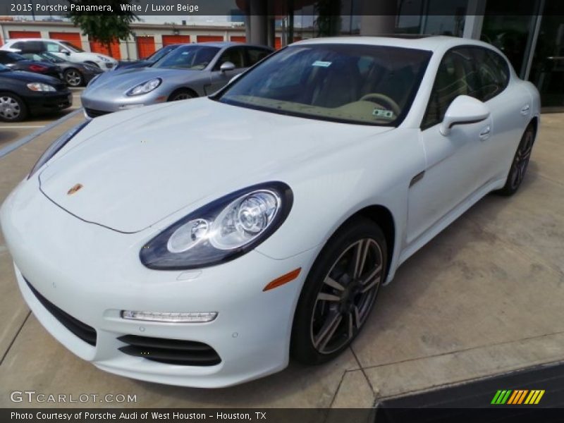 White / Luxor Beige 2015 Porsche Panamera