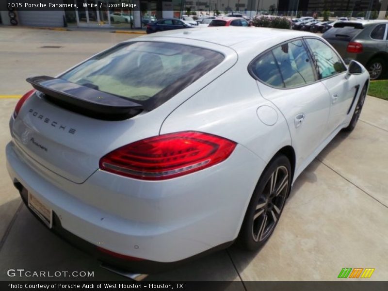 White / Luxor Beige 2015 Porsche Panamera