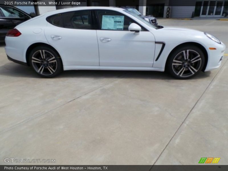 White / Luxor Beige 2015 Porsche Panamera