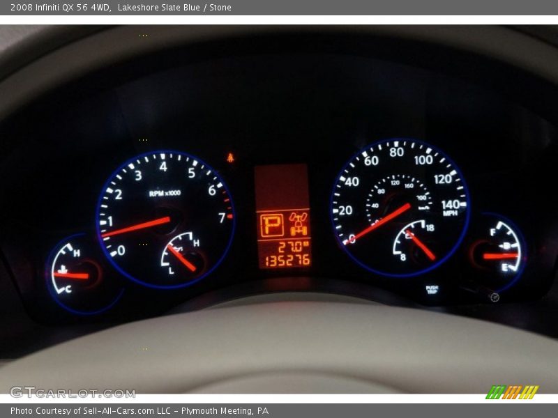 Lakeshore Slate Blue / Stone 2008 Infiniti QX 56 4WD