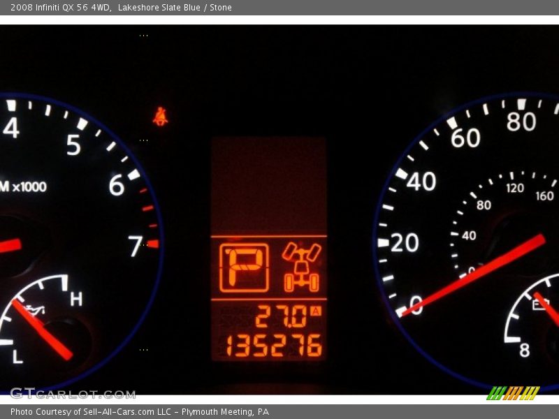 Lakeshore Slate Blue / Stone 2008 Infiniti QX 56 4WD