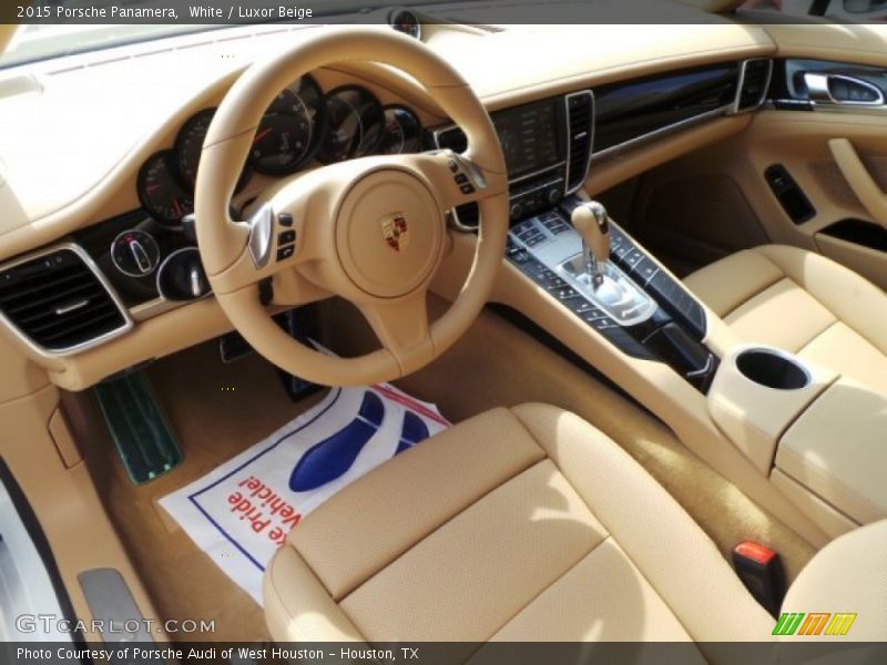 White / Luxor Beige 2015 Porsche Panamera