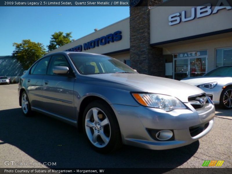 Quartz Silver Metallic / Off Black 2009 Subaru Legacy 2.5i Limited Sedan