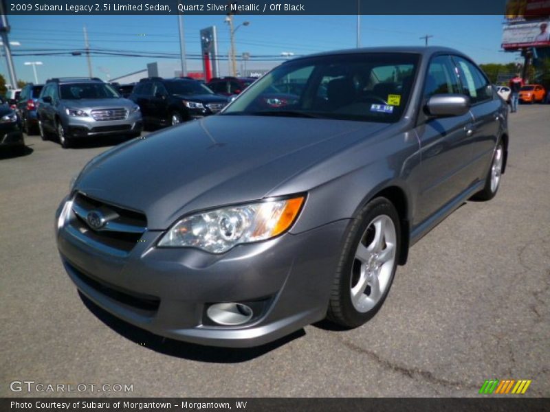 Quartz Silver Metallic / Off Black 2009 Subaru Legacy 2.5i Limited Sedan