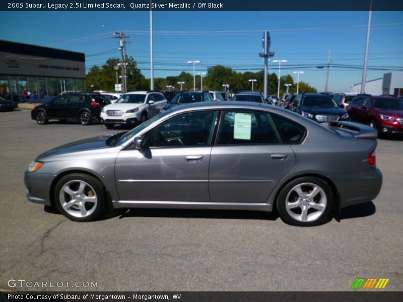 Quartz Silver Metallic / Off Black 2009 Subaru Legacy 2.5i Limited Sedan