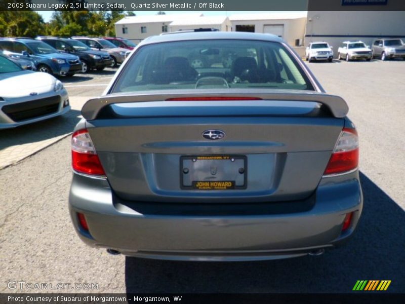 Quartz Silver Metallic / Off Black 2009 Subaru Legacy 2.5i Limited Sedan