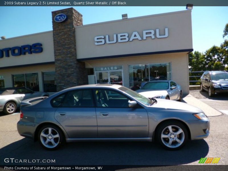 Quartz Silver Metallic / Off Black 2009 Subaru Legacy 2.5i Limited Sedan