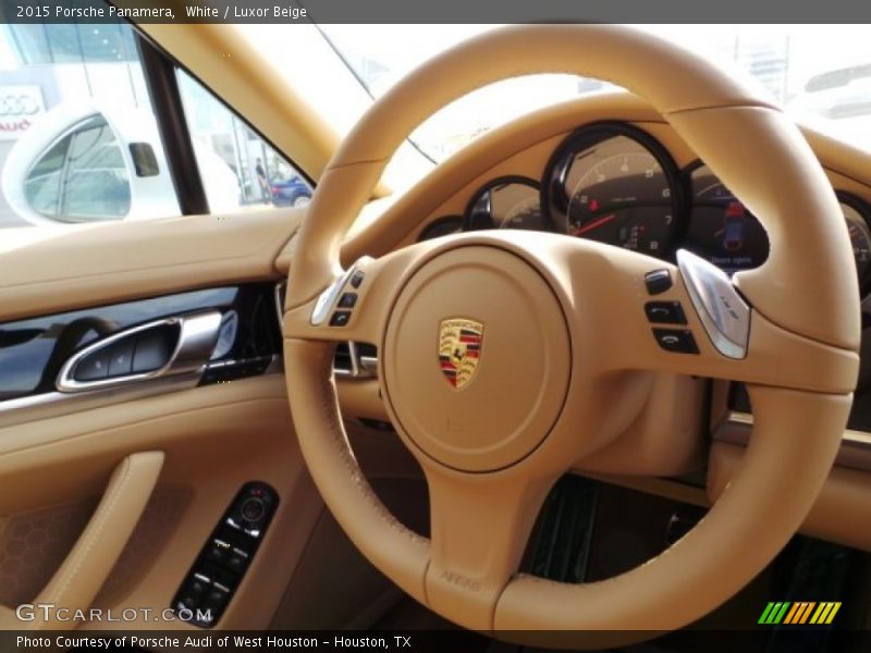 White / Luxor Beige 2015 Porsche Panamera