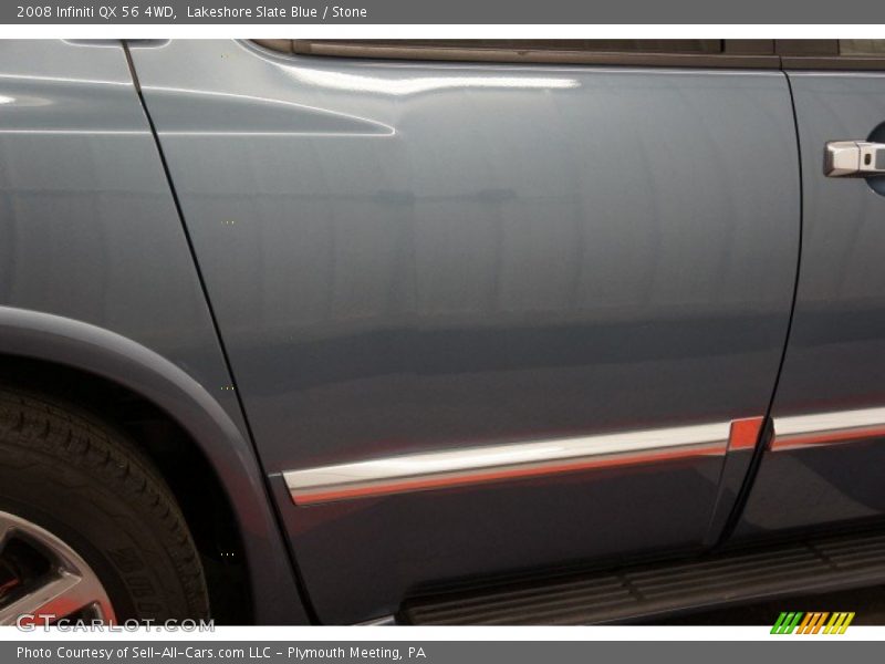 Lakeshore Slate Blue / Stone 2008 Infiniti QX 56 4WD