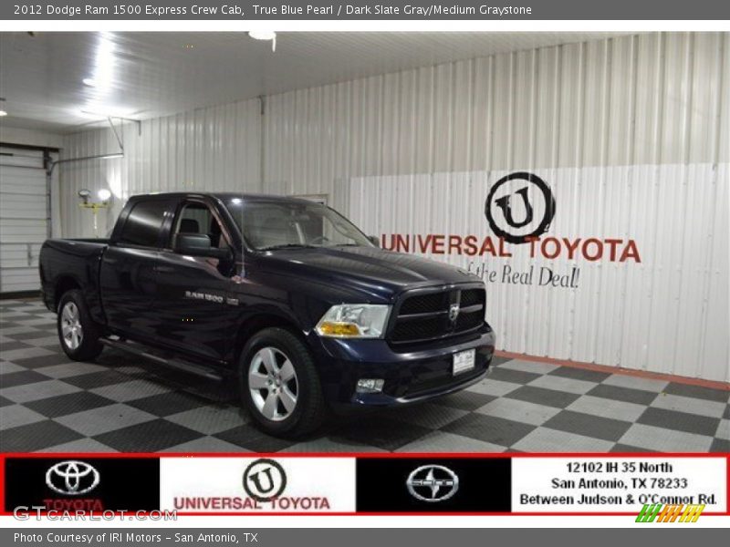 True Blue Pearl / Dark Slate Gray/Medium Graystone 2012 Dodge Ram 1500 Express Crew Cab