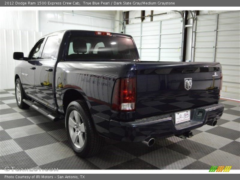 True Blue Pearl / Dark Slate Gray/Medium Graystone 2012 Dodge Ram 1500 Express Crew Cab